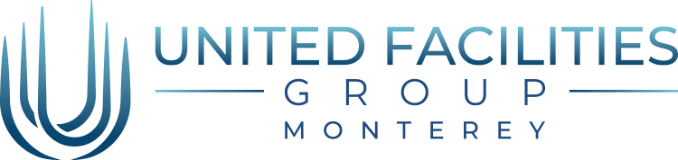 United Facilities Group Monterey logo with stylized U and text in blue.